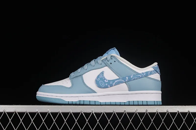 All Categories Nk SB Dunk Series Nk SB Dunk Low Low-top sneakers Pure original version Nk Dunk Low "Green/blue paisley" SB smashed backboard fashion casual sneakers DH4401-101